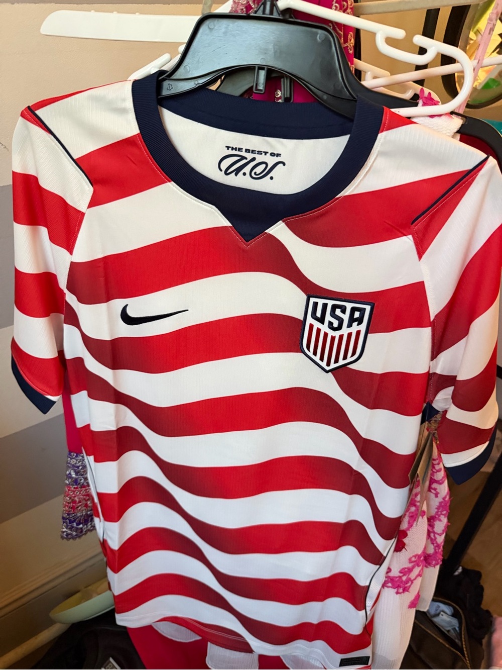 Nike USA Soccer Jersey in Red, White and Navy